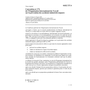 Conv. prévention accidents industriels