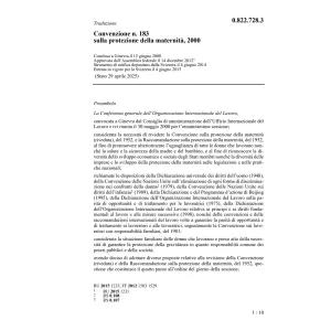 Conv. protezione maternità