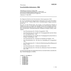 Seearbeitsübereinkommen