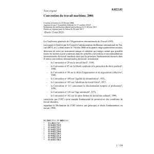 Conv. travail maritime