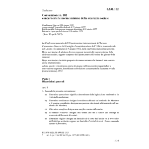 Conv. norme minime sicurezza sociale