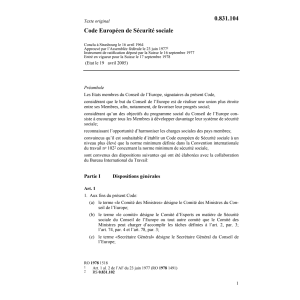Code européen de sécurité sociale