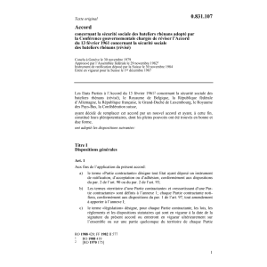 Acc. sécurité sociale/bateliers rhénans