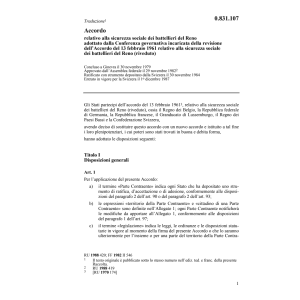 Acc. sicurezza sociale/battellieri Reno