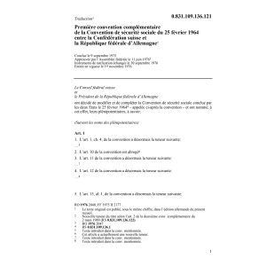 Prem.conv.CH-D sécurité sociale