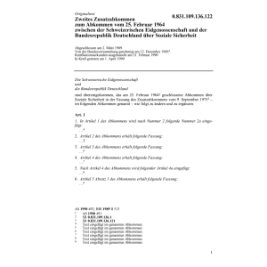 Zweites ZusatzabkCH-D Soziale Sicherheit