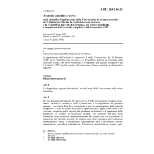 Acc.amm. Germania, sicurezza sociale