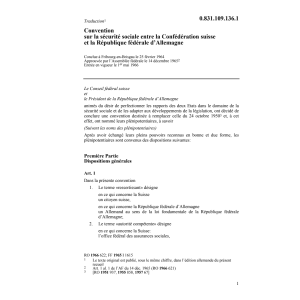 Conv. A1lemagne, sécurité sociale