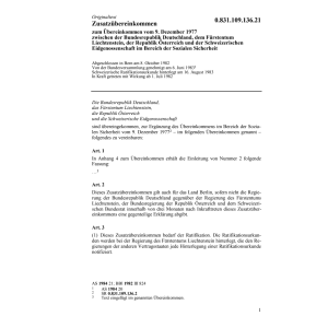 Zusatzübereink. Soziale Sicherheit
