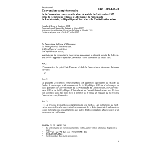 Conv.compl. sécurité sociale