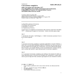 Conv.compl. sicurezza sociale