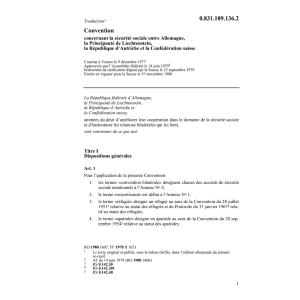 Conv. sécurité sociale