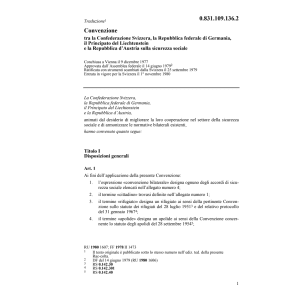 Conv. sicurezza sociale