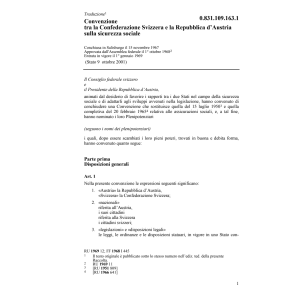 Conv. Austria, sicurezza sociale