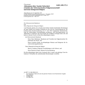 Abk Belgien, Soziale Sicherheit