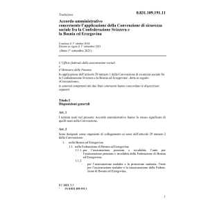Accordo amministrativo Bosnia Erzegovina
