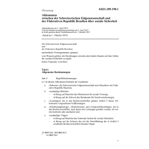 Abk. Brasilien über soziale Sicherheit