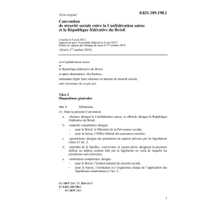 Conv. sécurité sociale Brésil