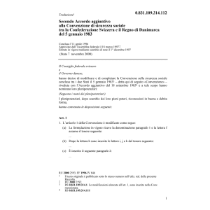 2.Accordo Sicurezza sociale Danimarca