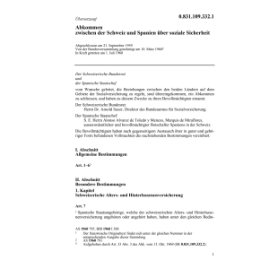 Abk. Spanien, Soziale Sicherheit