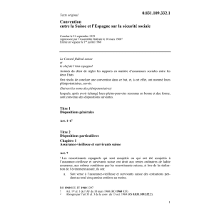 Conv. Espagne, sécurité sociale