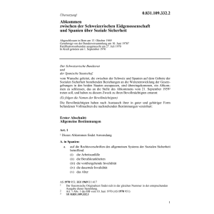 Abk. Spanien, Soziale Sicherheit