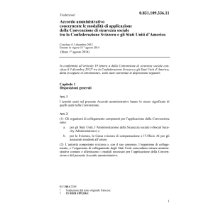 Acc.amm. America, sicurezza sociale