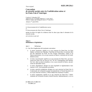 Conv. Amérique, sécurité sociale