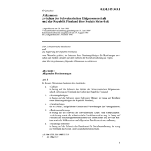 Abk Finnland, Soziale Sicherheit