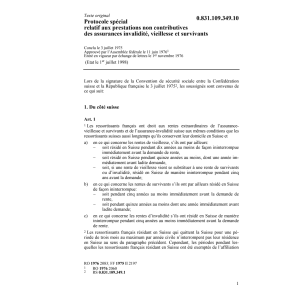 Protocole spécial contributives AI