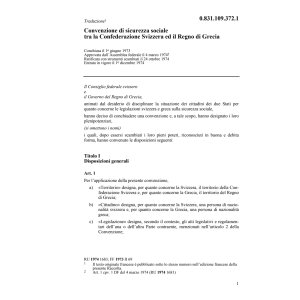 Conv. Grecia, sicurezza sociale