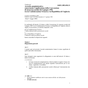 Acc. amminis. sicurezza sociale Ungheria