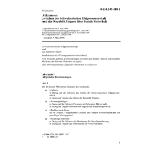 Abk. Soziale Sicherheit mit Ungarn