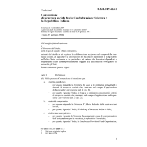 Conv. CH-Rep. Indiana sicurezza sociale