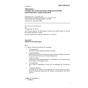 Abk. Irland, Soziale Sicherheit