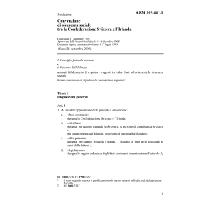 Conv. Irlanda, Assicurazioni sociali
