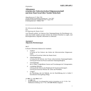 Abk. Soziale Sicherheit mit Israel