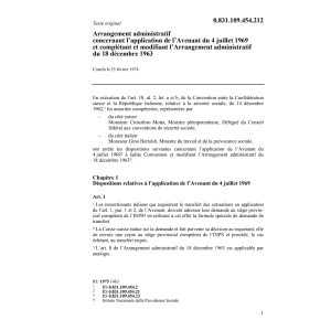Arr.administr.CH-I sécurité sociale