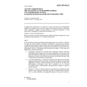Acc.compl. Italia, sicurezza sociale