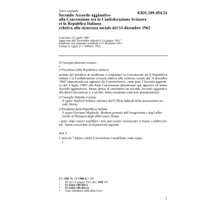 2o acc.agg. Italia, sicurezza sociale
