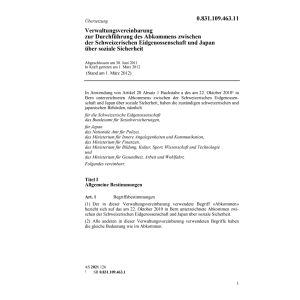 Verwaltungsvereinbarung Japan