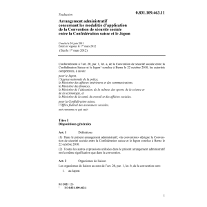 Arrangement administratif Japon