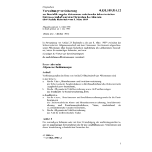 Vereinb. Liechtenstein, soz. Sicherheit