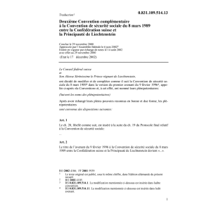 Deuxième conv. CH-Liechtenstein