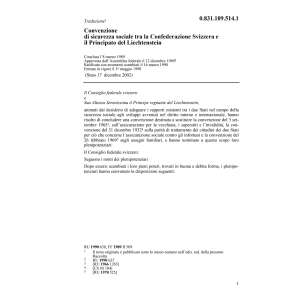 Conv. Liechtenstein, sicurezza sociale
