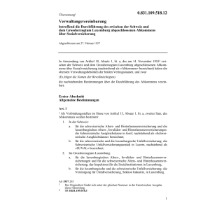Vereinb. Luxemburg, Sozialversicherung