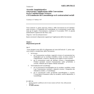 Acc.adm. Lussemburgo, Assicurazioni soc.