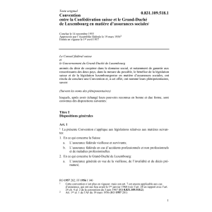 Conv. Luxembourg, assurances sociales