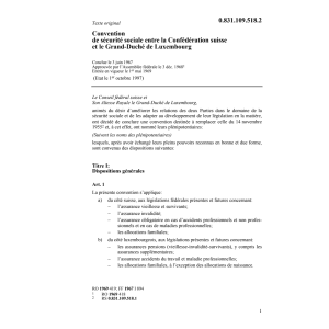 Con. sécurité sociale / Luxemburg