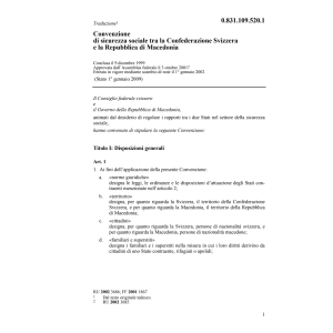 Conv. CH-Macedonia sicurezza sociale